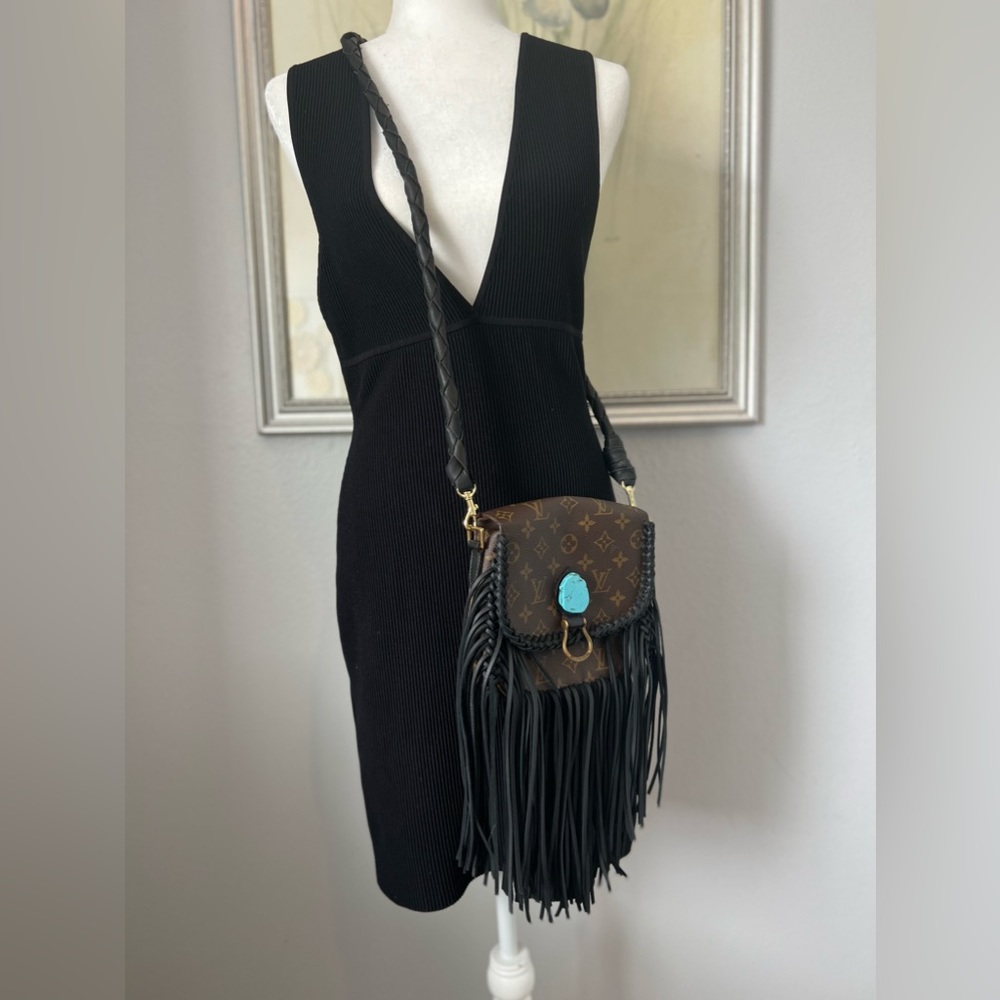 Louis Vuitton Brown and Black Crossbody Bag
